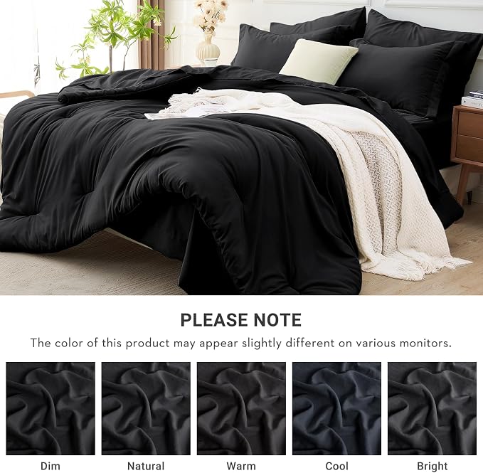 MUXHOMO 5 Pieces Twin XL Comforter Set, Soft Bed in a Bag Twin XL Size - Image 7