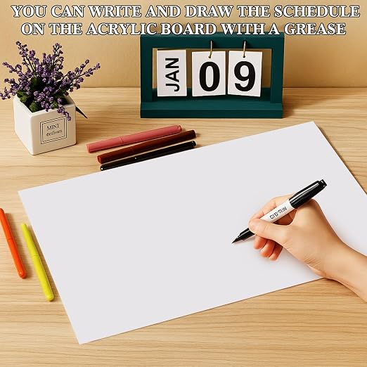 Roowest 4 Pcs 12 x 16 Inch, 1/8 Inch Thick White Acrylic Sheets Plastic White - Image 5