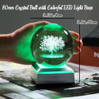 Ornalrist Crystal Ball 3D Engraved Tree of Life - Image 4