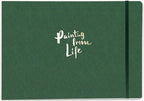 Handmade Watercolor Journal, 140lb/300gsm, Cold Press, 20 Sheets/40 Pages by PaperPop