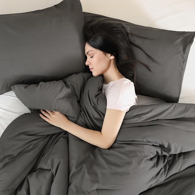 ROSGONIA Alaskan King Comforter 136x120, Charcoal Gray, 1 Extra Large King Size - Image 2