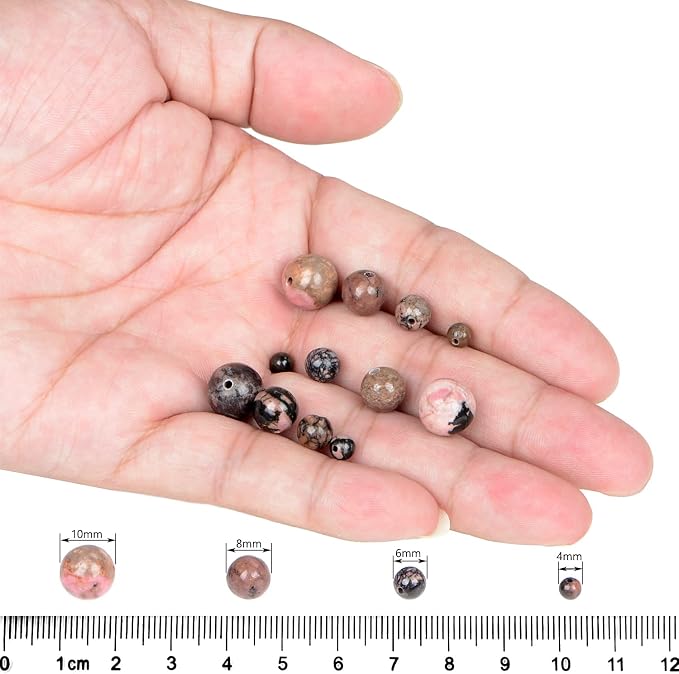 AD Beads Natural Gemstone Round Loose Beads 15" - Image 5