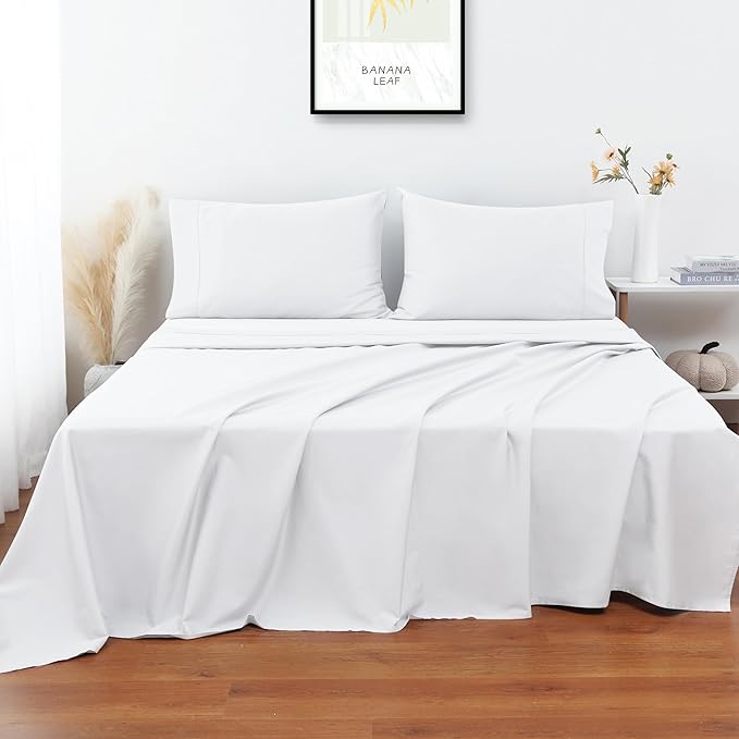 Flat Sheet Only Twin Size, 400 TC 100% Egyptian Cotton Flat Sheet - Image 5