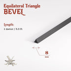 The Foamory's Instant Edge EVA Foam Pre Cut Equilateral Triangle Bevel. 5-30mm - Image 2