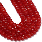 Songxi 5x8mm Natural Orange Red Chalcedony Stone Rondelle Beads, Gemstone - Image 7