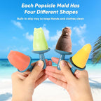 Popsicle Mold Set 4 Pieces Homemade Silicone Popsicle Maker Easy Release Ice - Image 5
