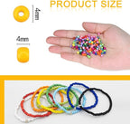 4500pcs Seed Beads 24 Colors 4mm Round Beads - Image 2