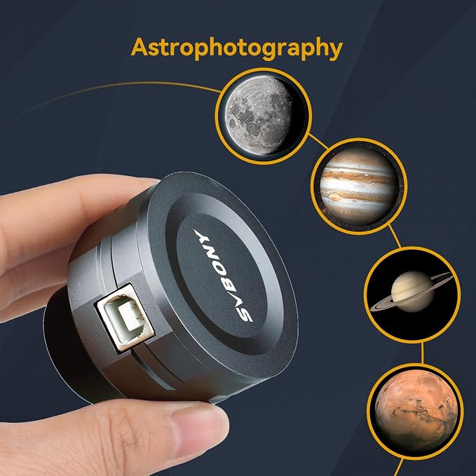 SVBONY SV105 Telescope Camera, 1.25" USB2.0 IMX307 CMOS Color Astrophotography - Image 6