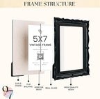97 Decor Black Gothic Picture Frame 5x7 - Image 3