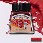 Winsor & Newton Drawing Ink, 14ml Bottle, Brick Red - Image 8