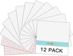 HTVRONT Glossy White Permanent Vinyl 12 Pack 12"x12" Compatible by HTVRONT