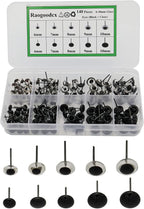 140Pcs Needle Felting Eyes 6-10mm mini Glass Black - Image 4