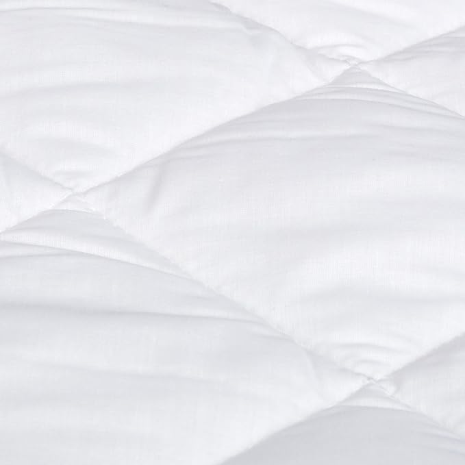 Amazon Basics Hypoallergenic Quilted Plush and Breathable Mattress Topper Pad - Image 5