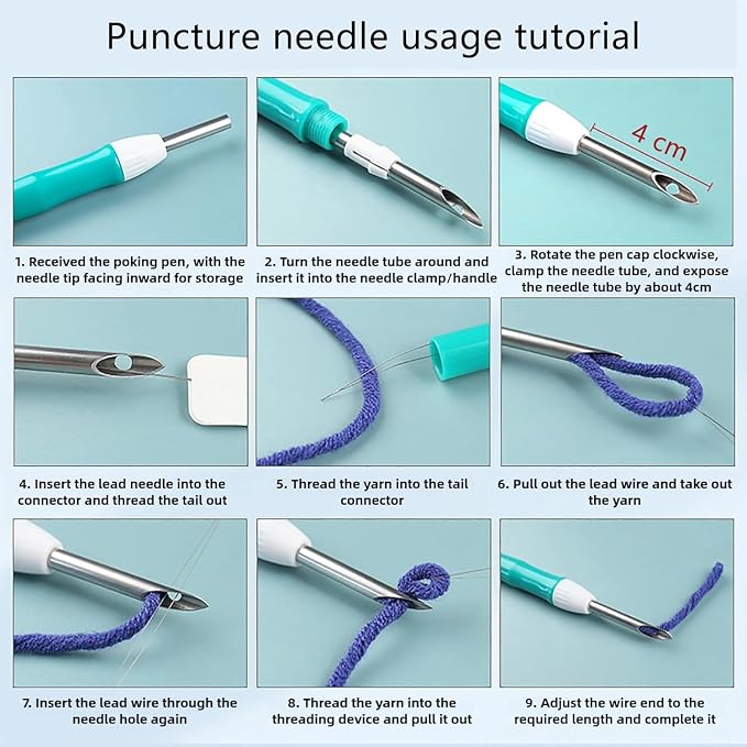 Punch Needle Kit for Beginners, Punch Stitching Kit for Adults, Needle Punch - Image 3