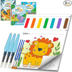 TECJOE 3 Pack Paint with Water Coloring Books by TECJOE