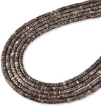 155pcs 3x2mm Natural Brown Snowflake Obsidian Heishi Disc Rondelle Spacer Stone - Image 4