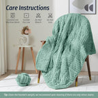 Wemore Fleece Weighted Blanket for Adults, Dual Sided Cozy Soft Sherpa Heavy - Image 7