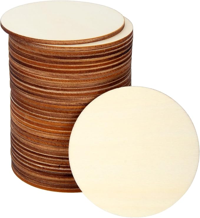 Blisstime Unfinished Wood Circles by Blisstime