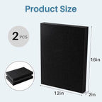 Black foam 2 pieces, Polyurethane Foam sheet, high-density foam padding - Image 2