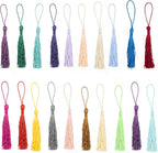 Foraineam 300 Pieces 20 Colors 5 Inch / 13cm Silky Handmade Soft Tassels Floss - Image 2