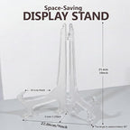 Artliving 10 Inch Clear Plastic Easels or Stand/Plate Holders to Display - Image 2