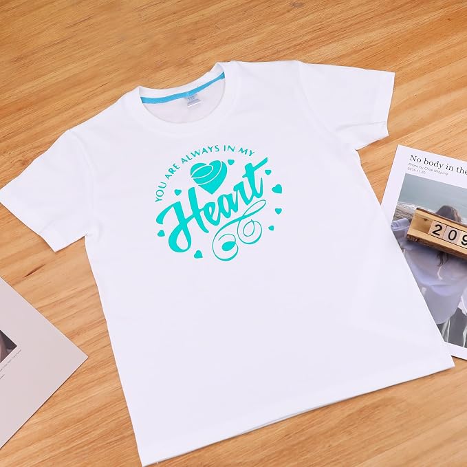 HTVRONT Turquoise Heat Transfer Vinyl - Image 6