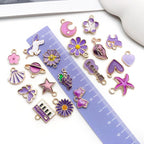 WOCRAFT 40pcs 20 pairs Assorted Enamel Bracelet Charms - Image 4