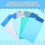 Feifeiya 48 Pcs Blue Foam Sheets 8 x 12 Inch, 36 Regular EVA Foam Sheets 12 - Image 4