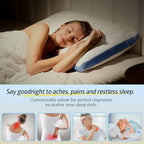 BETU Cooling Pillow Queen Size, Shredded Memory Foam Cool Pillow - Image 4