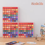 Krafetto 64 Grids Craft Paint Storage Organizer, Wall-mountable Paints Holder - Image 5