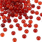 FASHEWELRY 100Pcs Natural Carnelian Cabochons Flat Back Gemstone Cabochons 4mm - Image 2