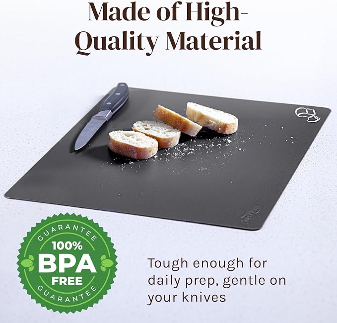 Cooler Kitchen Extra Thick Flexible Plastic Cutting Board Mats - Image 6