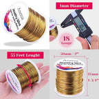Anezus 18 Gauge Jewelry Wire for Jewelry Making, anezus Craft Wire Tarnish - Image 2