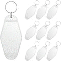 Uniclife 10 Pcs Modern Glitter Rhombus Keychain Tags, Customizable Luggage Tags by UnicLife