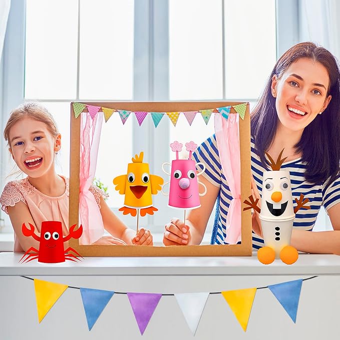 Arts and Crafts for Toddlers & Kids Ages 3-5 – Paper Cup Craft Kit, 8 Animal - Image 5