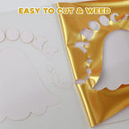 RENLITONG Soft Metal Heat Transfer Vinyl, Premium PU Material HTV Roll - Image 3