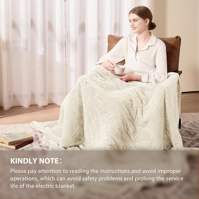 Homemate Electric Heated Blanket Full Size - Image 6
