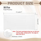 uxcell 50 Pcs Cushion Foam Pouches, Photo Frame - Image 2