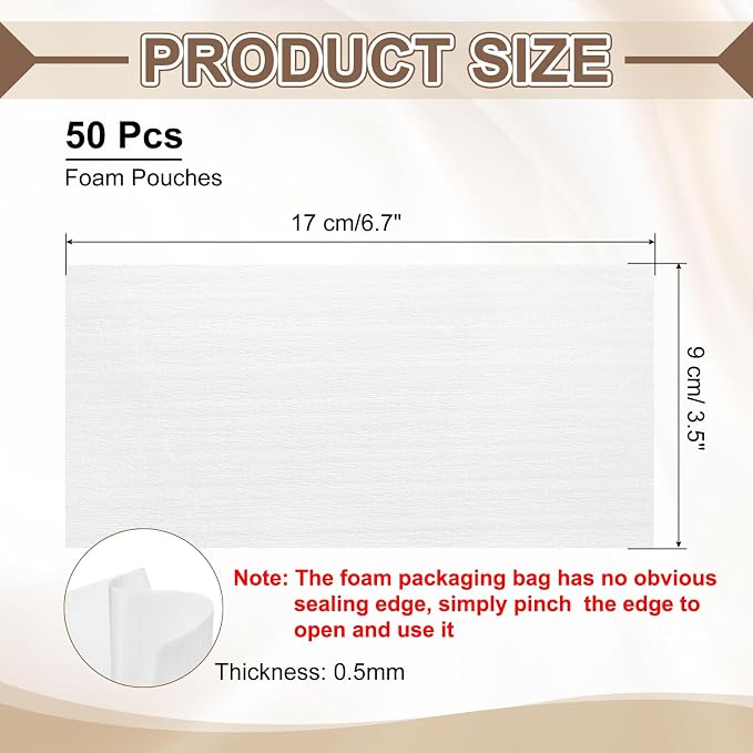 uxcell 50 Pcs Cushion Foam Pouches, Photo Frame - Image 2