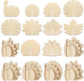 COCHIE DIY 3D Turkey Thanksgiving Wood Crafts to Paint, Paintable Unfinished by COCHIE