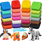 Air Dry Clay, 24 Colors Modeling Magic Clay by ESSENSON