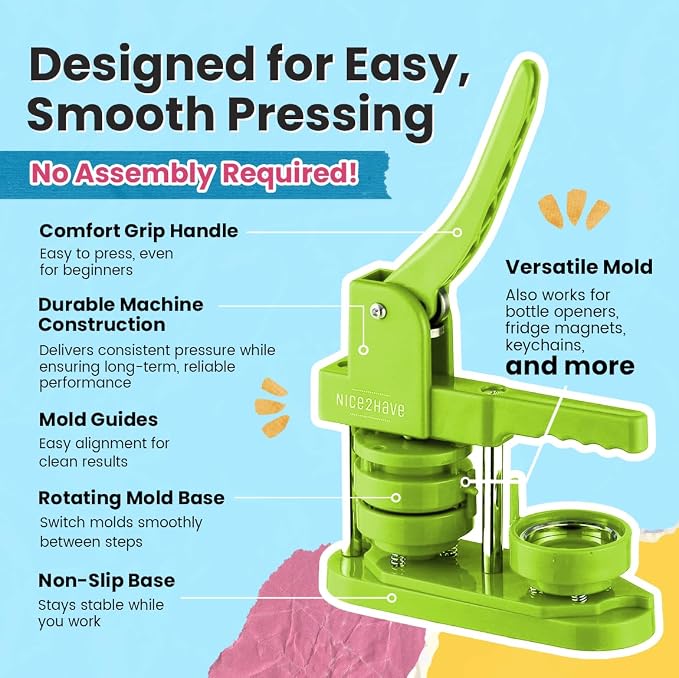Button Maker Machine 2.25 Inch Pin Maker Kit - Image 4