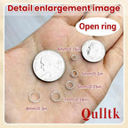 4600 Pcs Jump Rings for Jewelry Making Kit Gold & Silver, Open Rings - Image 6
