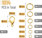 Mr. Pen- Open Jump Rings Set, 6 Assorted Sizes, Jewelry Making Findings - Image 2