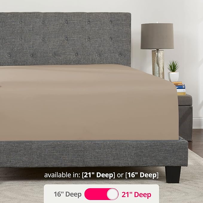 Lovely Joyful Feel Full Size Deep Pocket Fitted Sheet Perfectly Fit 17'-23' - Image 3
