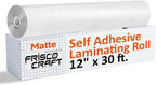 Frisco Craft Matte Clear Self Adhesive Laminating Roll 12" x 30 ft | Self by FriscoCraft