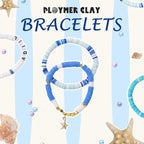 ADIIL 7200pcs Clay Beads Bracelet Making Kit, 6mm Polymer Heishi Beads - Image 3