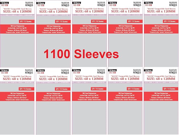 Sleeve Kings WOTR Perfect Compatible Sleeves 68 X 120 mm by SleeveKings