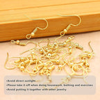 Hypoallergenic Earring Hooks 800 PCS/125 Pairs, Jump Rings, Ear Wires Fish Hooks - Image 6