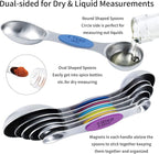 TILUCK measuring cups and magnetic measuring spoons set, stainless steel - Image 3
